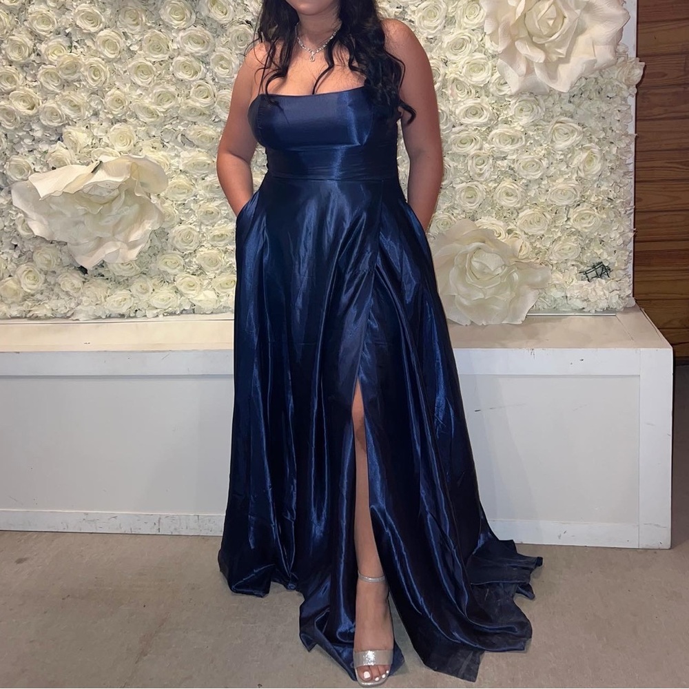 Blue maxi dress